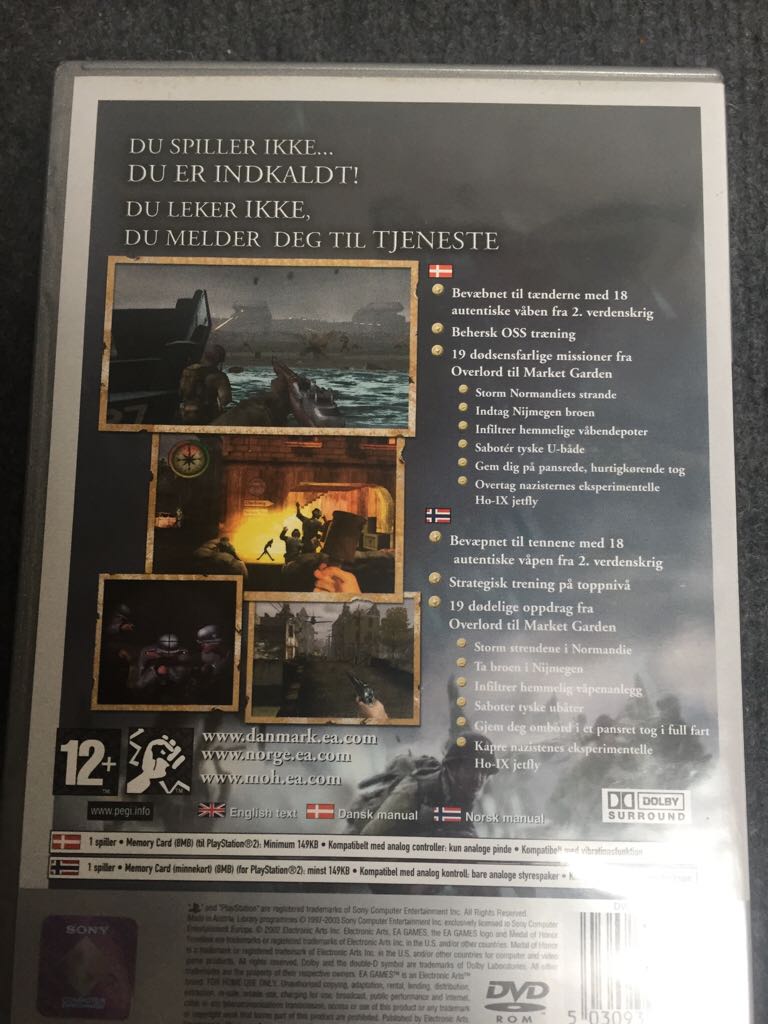 MEDAL OF HONOR FRONTLINE - Sony PlayStation 2 (PS2) video game collectible [Barcode 5030935036015] - Main Image 2