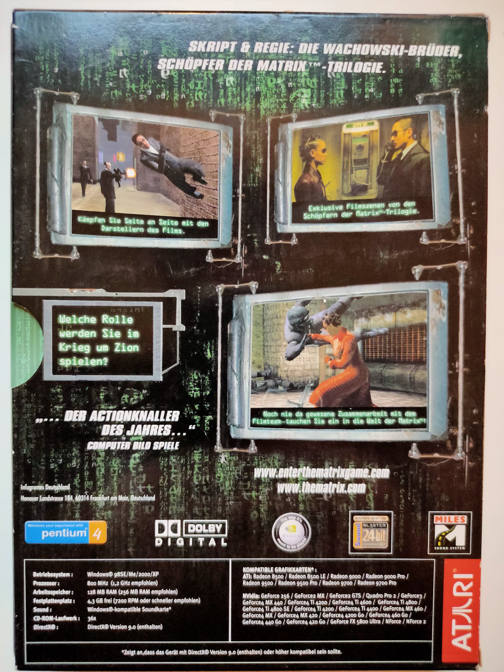 ENTER THE MATRIX - PC video game collectible [Barcode 3546430105627] - Main Image 2