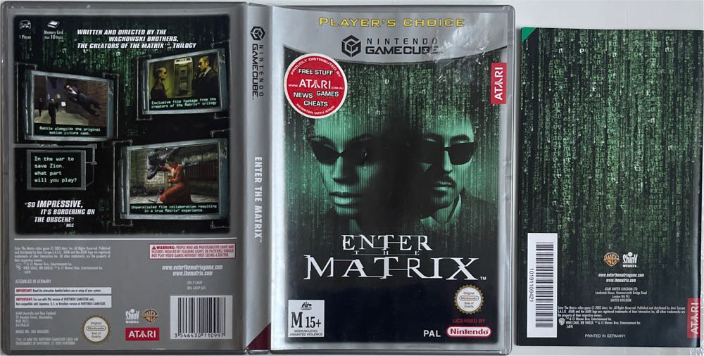 Enter The Matrix - Nintendo GameCube (Atari - 1) video game collectible [Barcode 3546430110997] - Main Image 4
