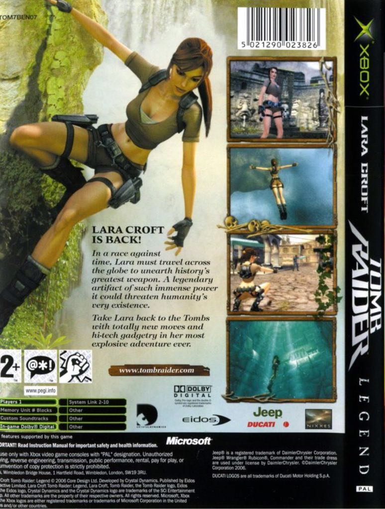 Tomb Raider: Legend - Microsoft Xbox (Eidos Interactive - 1) video game collectible [Barcode 5021290024120] - Main Image 2