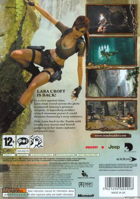 Tomb Raider: Legend - Microsoft Xbox 360 (Eidos Interactive - 1) video game collectible [Barcode 5021290024953] - Main Image 2