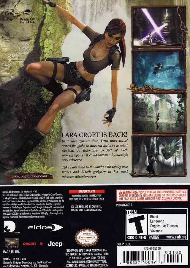 Tomb Raider: Legend - Nintendo GameCube (Eidos Interactive) video game collectible [Barcode 5021290028197] - Main Image 2