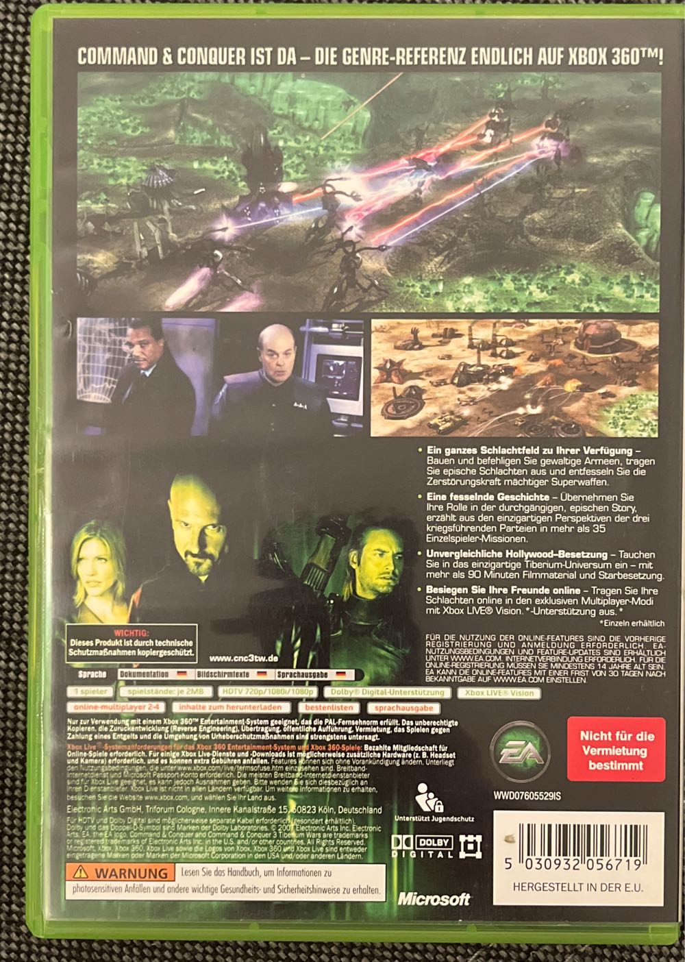 Command and Conquer 3 - Tiberium Wars - Microsoft Xbox 360 (Electronic Arts/EA Games - 1-4) video game collectible [Barcode 5030932056719] - Main Image 2
