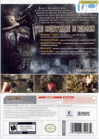 Resident Evil 4 - Wii Edition - Nintendo Wii (Capcom - 1) video game collectible - Main Image 2