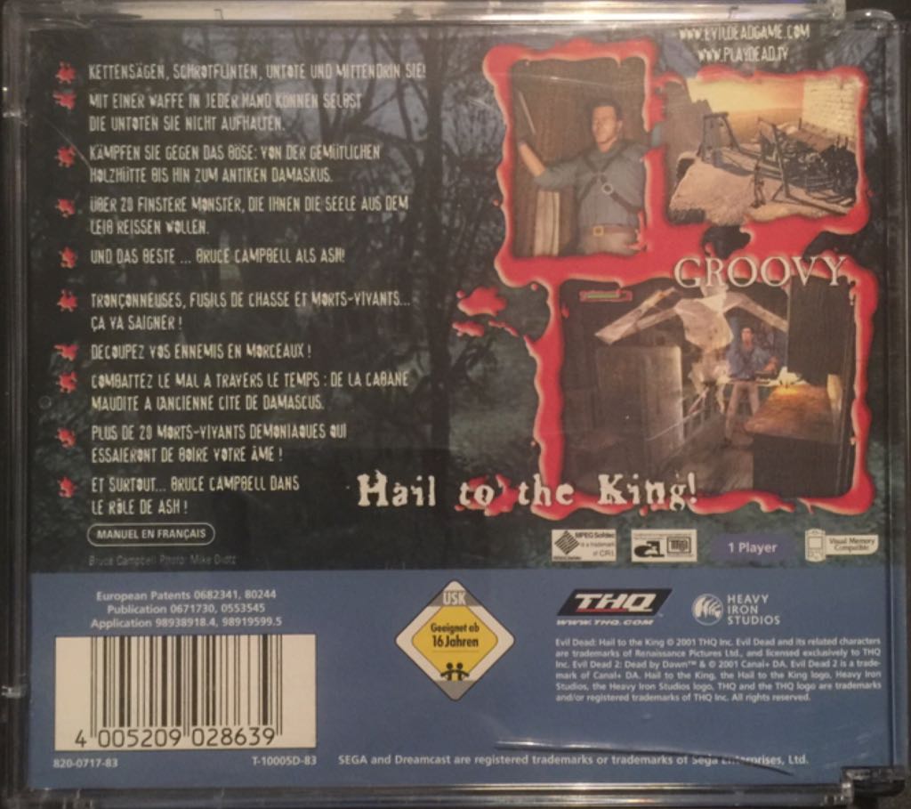 Evil Dead Hail to the King - Sega Dreamcast video game collectible [Barcode 4005209028639] - Main Image 2