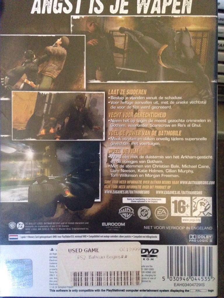 Batman Begins - Sony PlayStation 2 (PS2) video game collectible [Barcode 5030946044535] - Main Image 2