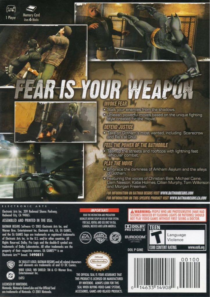 Batman Begins - Nintendo GameCube (Electronic Arts - 1) video game collectible - Main Image 2