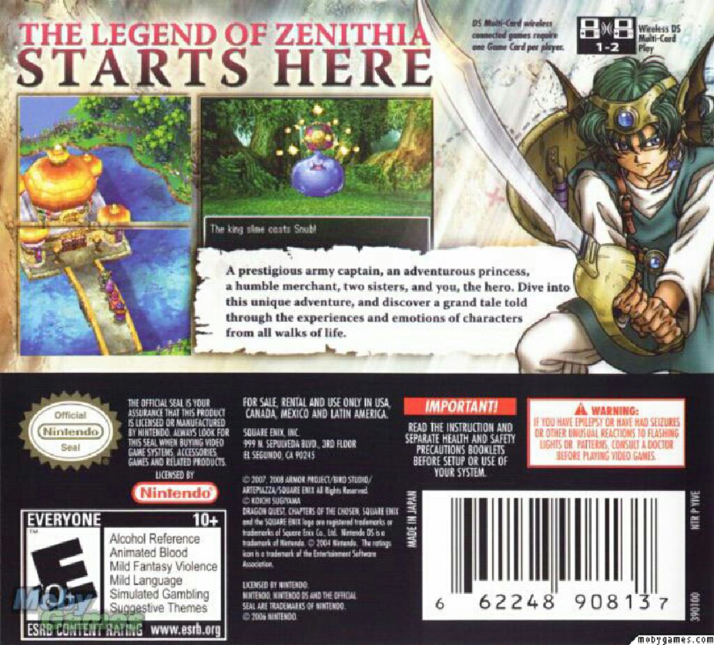Dragon Quest IV: Chapters of the Chosen - Nintendo DS (Square Enix - 1) video game collectible [Barcode 5060121821170] - Main Image 2