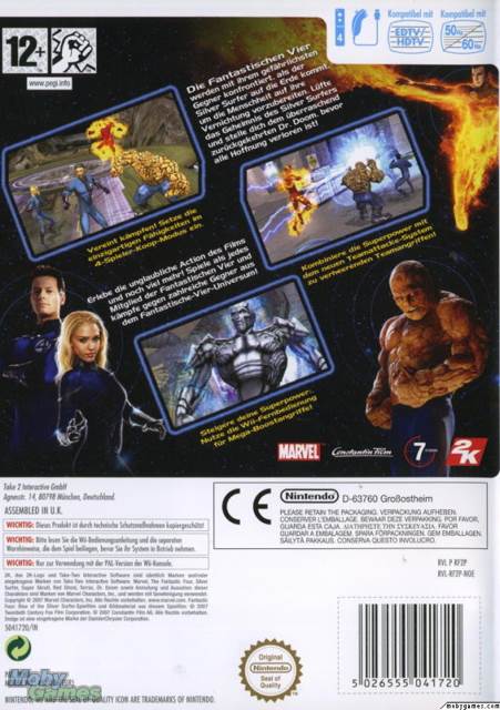 Fantastic Four: Rise Of The Silver Surfer - Nintendo Wii (2K - 1) video game collectible [Barcode 5026555041768] - Main Image 2