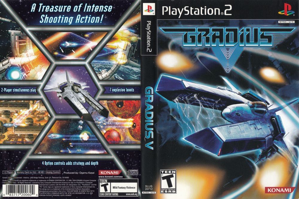 Gradius V - Sony PlayStation 2 (PS2) (Konami - 2) video game collectible [Barcode 083717200604] - Main Image 3