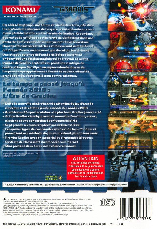 Gradius V - Sony PlayStation 2 (PS2) (Konami - 2) video game collectible [Barcode 4012927025338] - Main Image 2