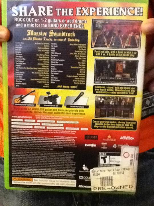 Guitar Hero: World Tour - Microsoft Xbox 360 video game collectible - Main Image 2