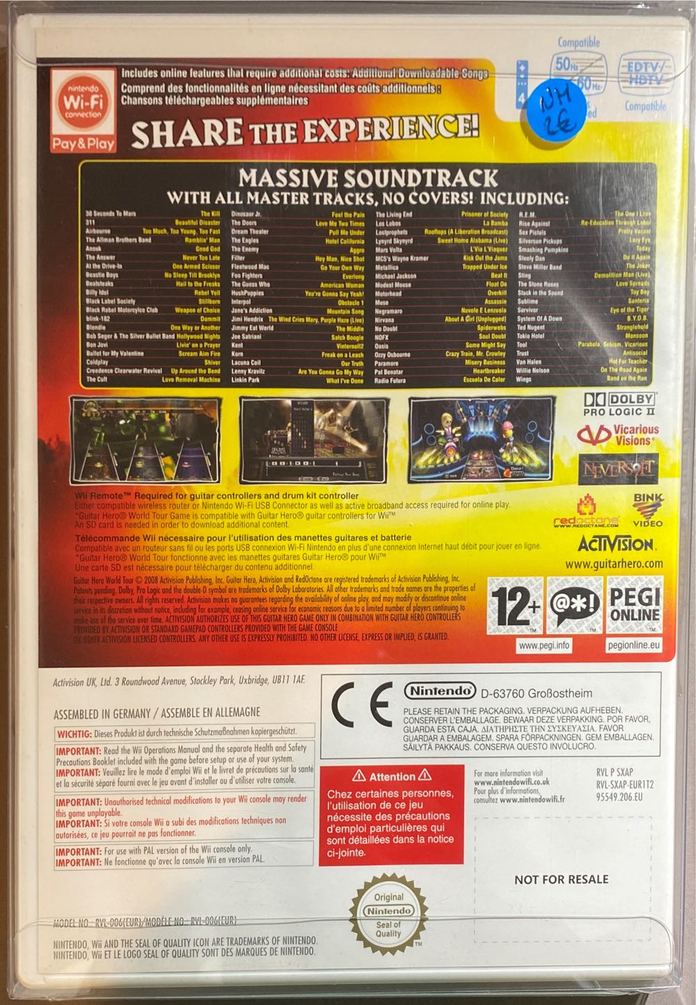 Guitar Hero: World Tour - Nintendo Wii video game collectible - Main Image 3