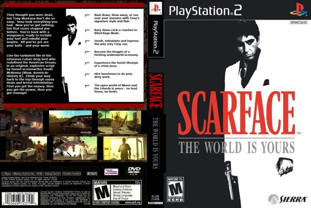 Scarface: The World Is Yours - Sony PlayStation 2 (PS2) (Sierra - 1) video game collectible [Barcode 020626725286] - Main Image 2
