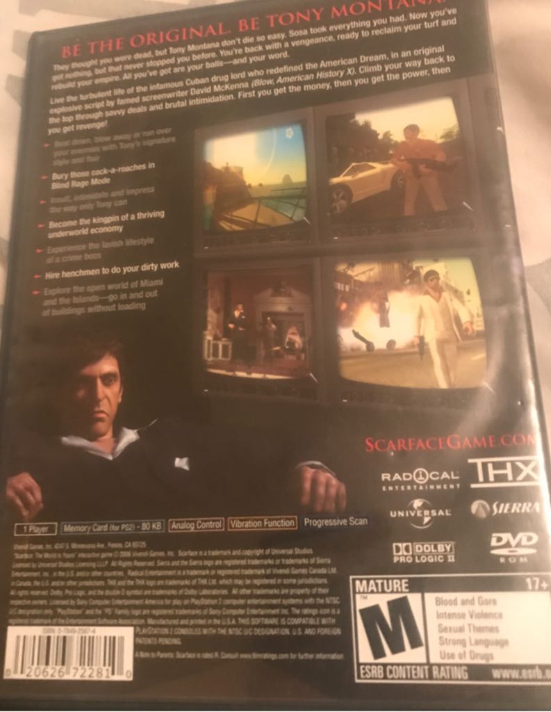 Scarface: The World Is Yours - Sony PlayStation 2 (PS2) video game collectible - Main Image 2