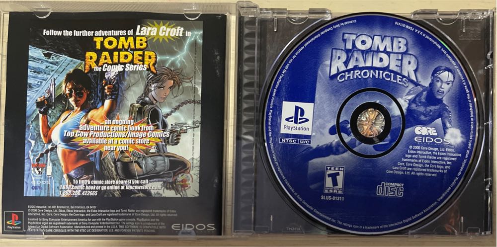 Tomb Raider: Chronicles - Sony PlayStation (Eidos Interactive - 1) video game collectible [Barcode 788687307635] - Main Image 3