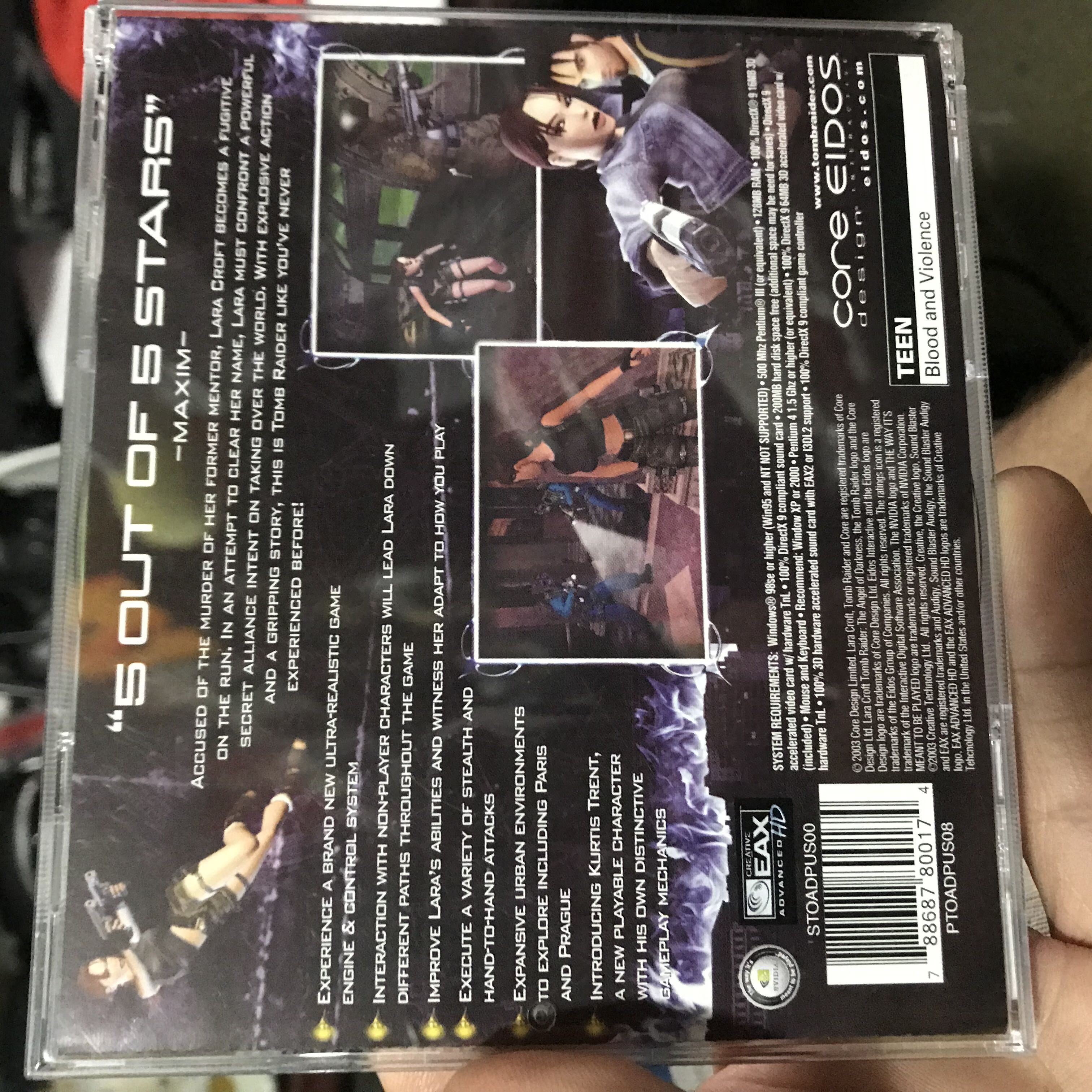 Tomb Raider: The Angel Of Darkness - PC (Eidos Interactive) video game collectible [Barcode 5032921018081] - Main Image 2