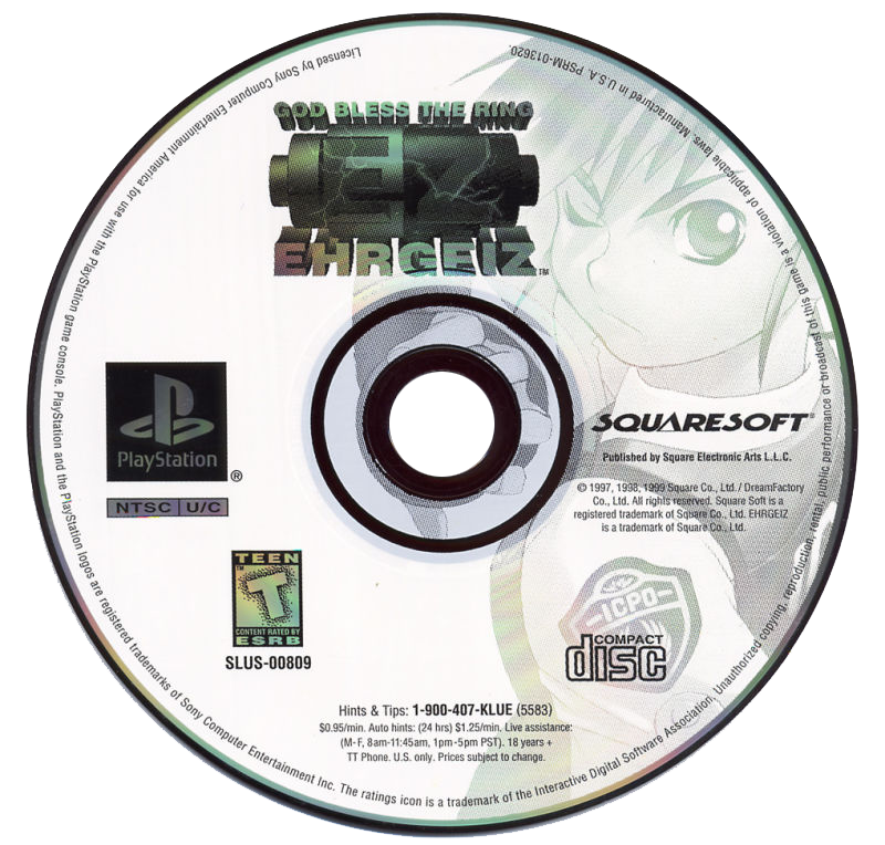 Ehrgeiz - Sony PlayStation (SquareSoft - 1-2) video game collectible [Barcode 662248999012] - Main Image 3