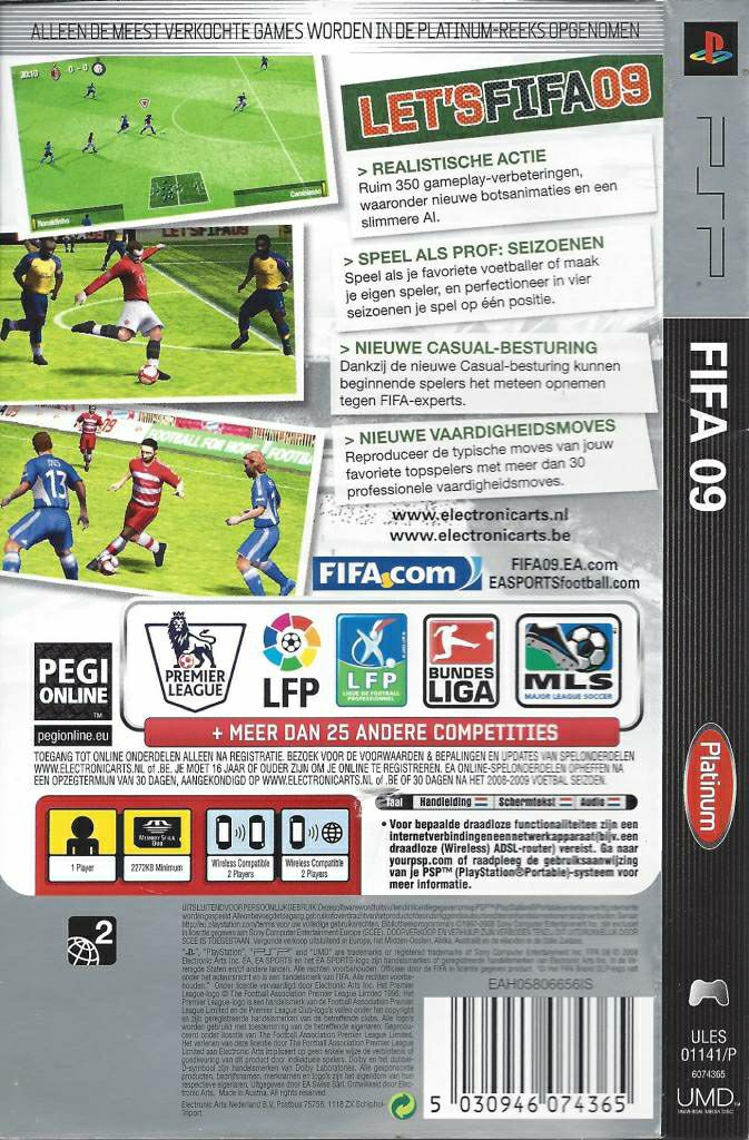 FIFA Soccer 09 - Sony PlayStation Portable (PSP) (Ea Sports - 1) video game collectible [Barcode 014633357868] - Main Image 2