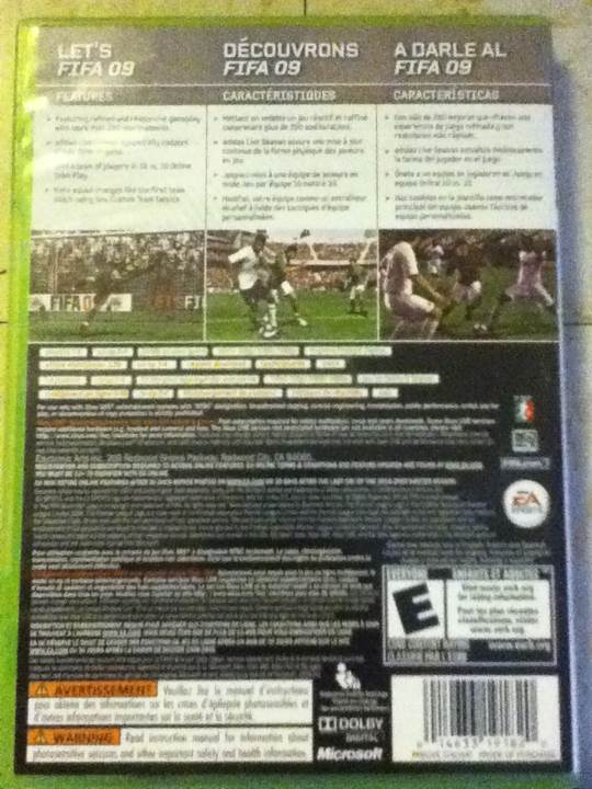 FIFA Soccer 09 - Microsoft Xbox 360 video game collectible - Main Image 2