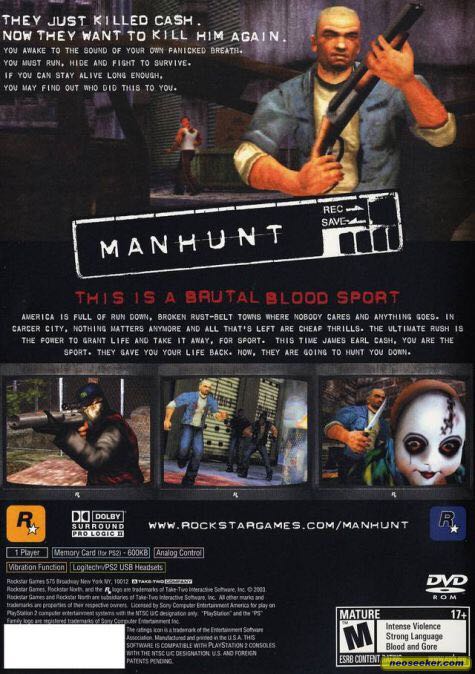 Manhunt - Sony PlayStation 2 (PS2) video game collectible - Main Image 2