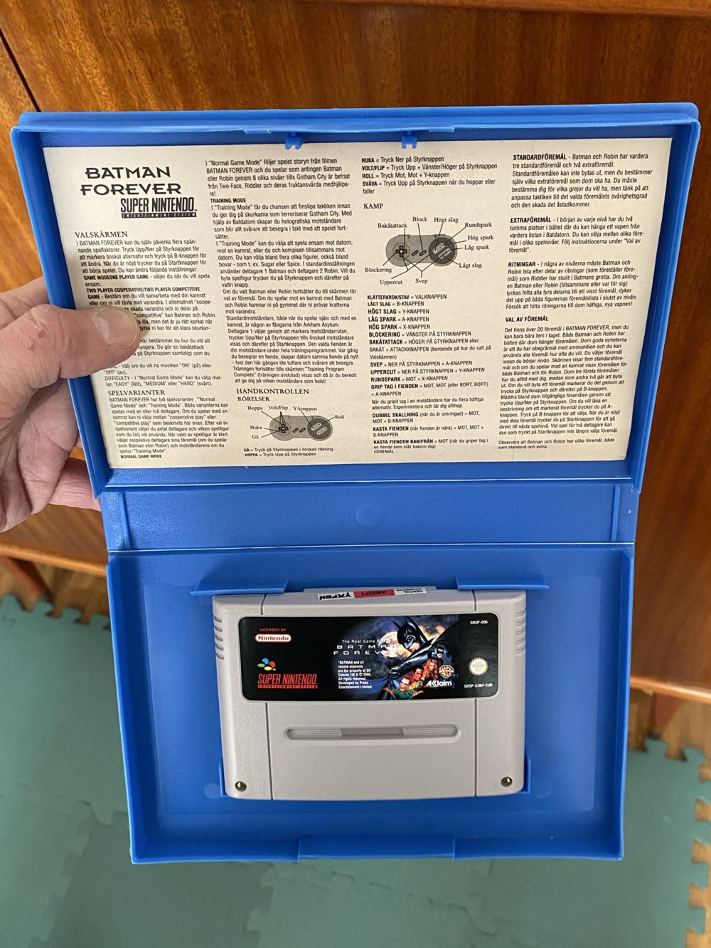 Batman Forever - Nintendo Super Nintendo Entertainment System (SNES) (Acclaim Entertainment - 1-2) video game collectible [Barcode 3455196201934] - Main Image 3