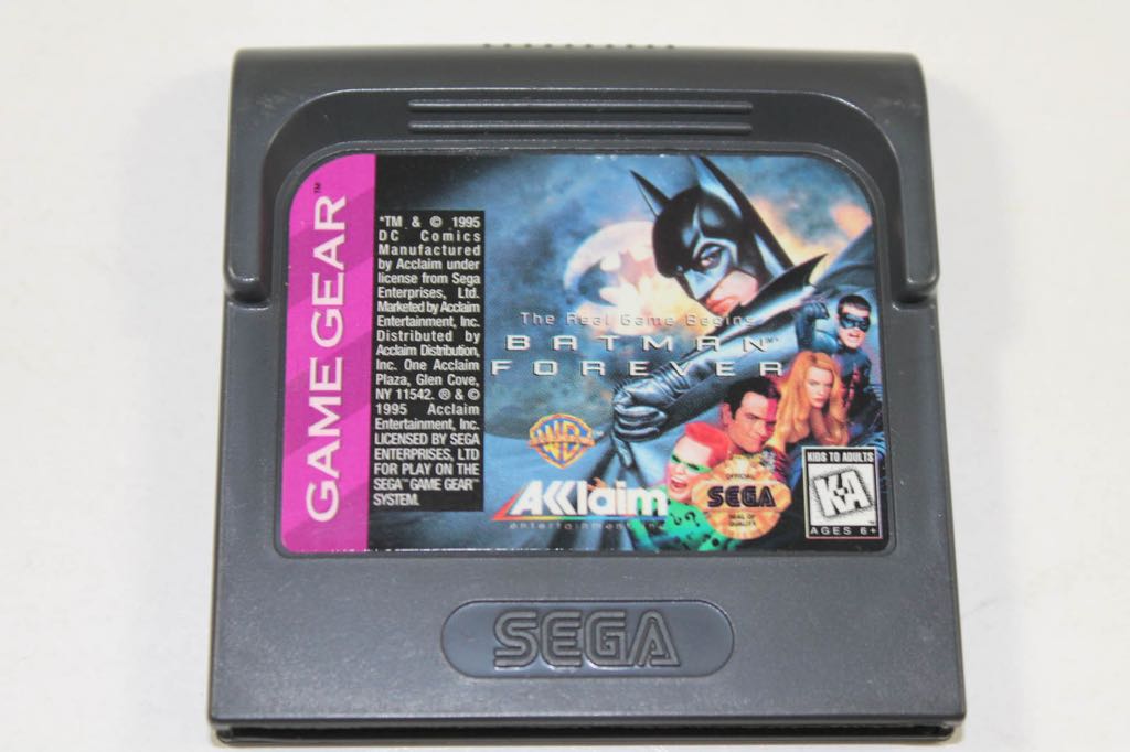 Batman Forever - Sega Game Gear (Warner Bros - 1) video game collectible [Barcode 3455198501933] - Main Image 2