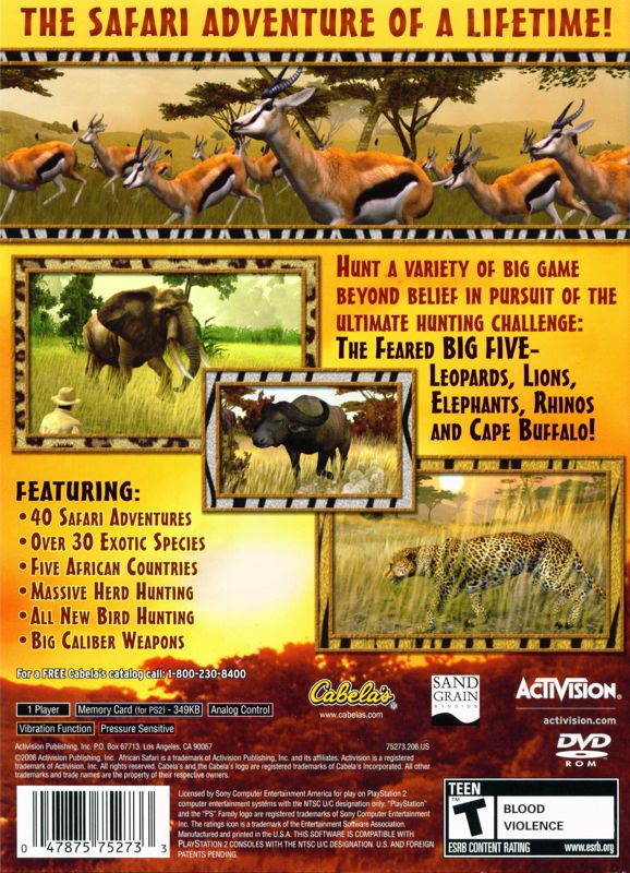 Cabelas African Safari - Sony PlayStation Portable (PSP) (Activision) video game collectible - Main Image 2
