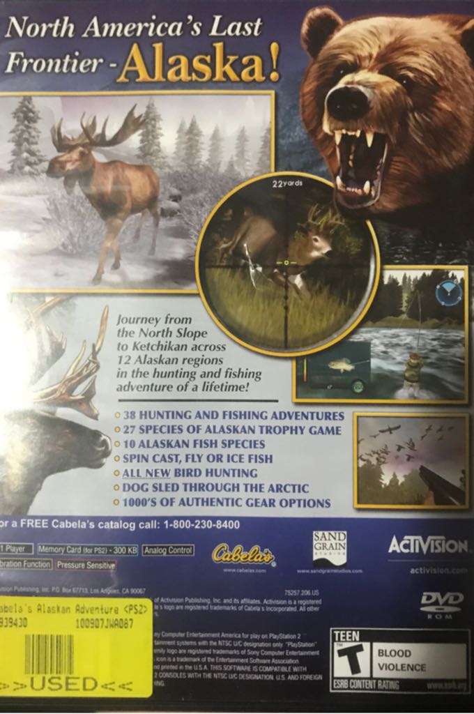 Cabelas Alaskan Adventures - Sony PlayStation 2 (PS2) video game collectible - Main Image 2