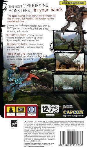 Monster Hunter Freedom - Sony PlayStation Portable (PSP) video game collectible - Main Image 2
