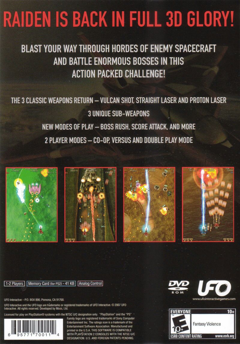 Raiden III - Sony PlayStation 2 (PS2) video game collectible - Main Image 2