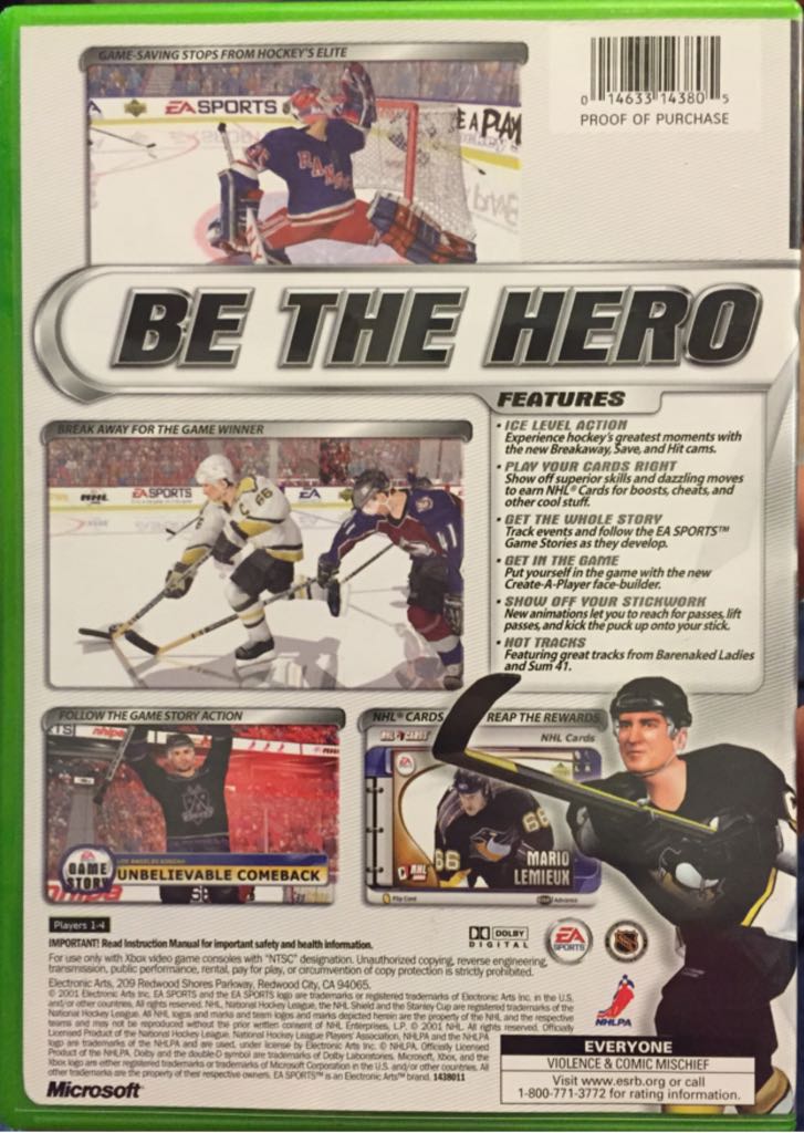 NHL 2002 - Microsoft Xbox (Ea Sports - 4) video game collectible [Barcode 014633143805] - Main Image 2