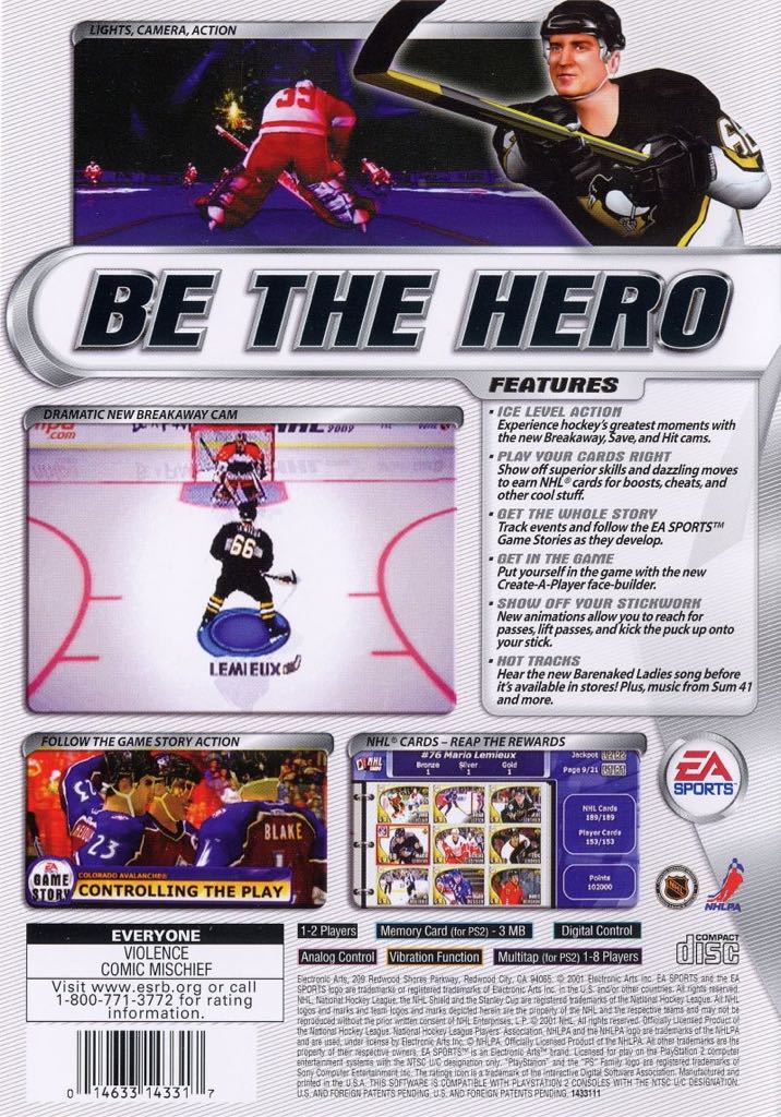 NHL 2002 - Sony PlayStation 2 (PS2) (Electronic Arts/EA Games - 8) video game collectible [Barcode 5030930027377] - Main Image 2