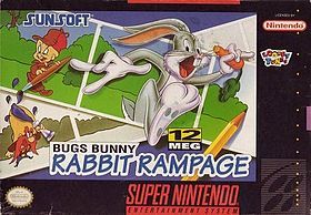 Bugs Bunny: Rabbit Rampage - Nintendo Super Nintendo Entertainment System (SNES) (SunSoft - 1) video game collectible - Main Image 1
