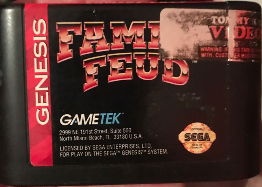 FAMILY FEUD - Sega Genesis (Mega Drive) video game collectible - Main Image 1