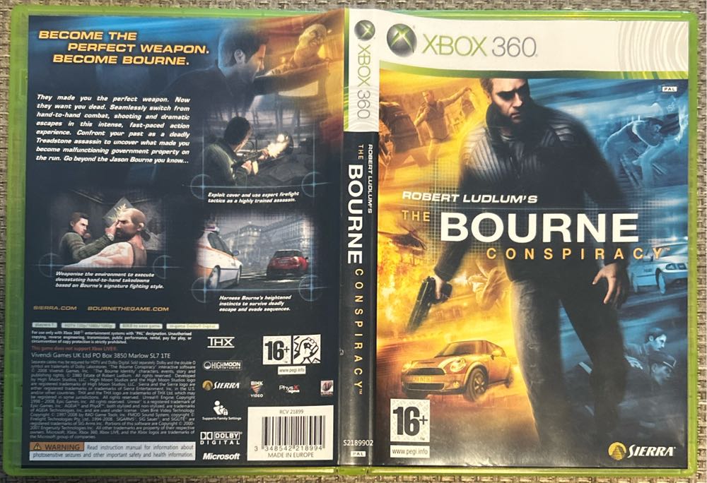 Bourne Conspiracy - Classified Edition, The - Microsoft Xbox 360 (Sierra Entertainment) video game collectible [Barcode 3348542222311] - Main Image 3