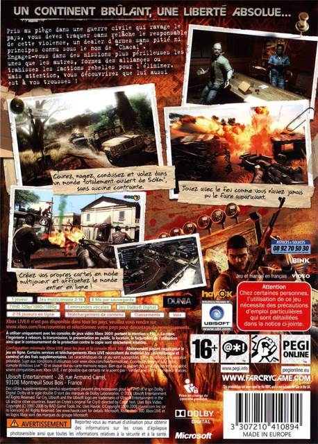 Farcry 2 - Microsoft Xbox 360 (Ubisoft - 1) video game collectible [Barcode 3307211674370] - Main Image 2