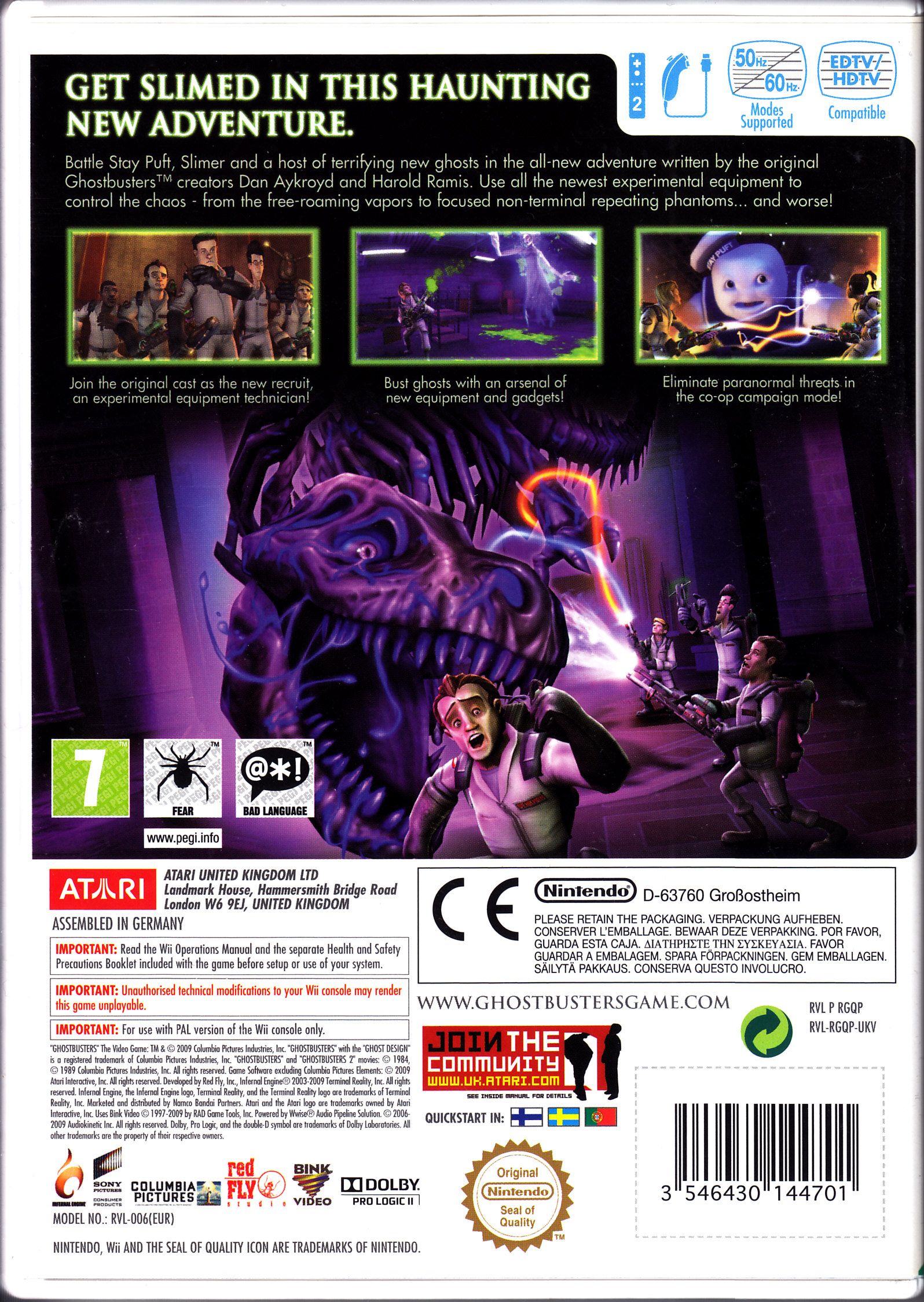 Ghostbusters: The Video Game - Nintendo Wii (Atari - 2) video game collectible [Barcode 3546430144701] - Main Image 2