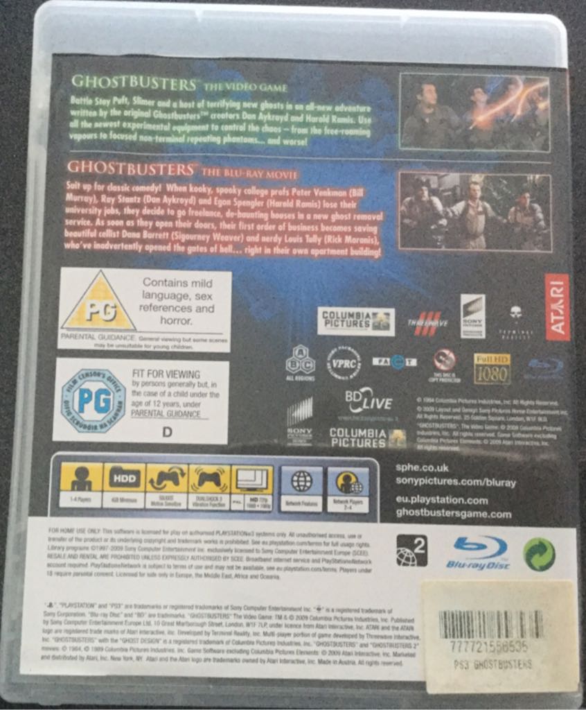 Ghostbusters: The Video Game - Sony PlayStation 3 (PS3) (Sony Computer Entertainment - 4) video game collectible [Barcode 711719118954] - Main Image 2