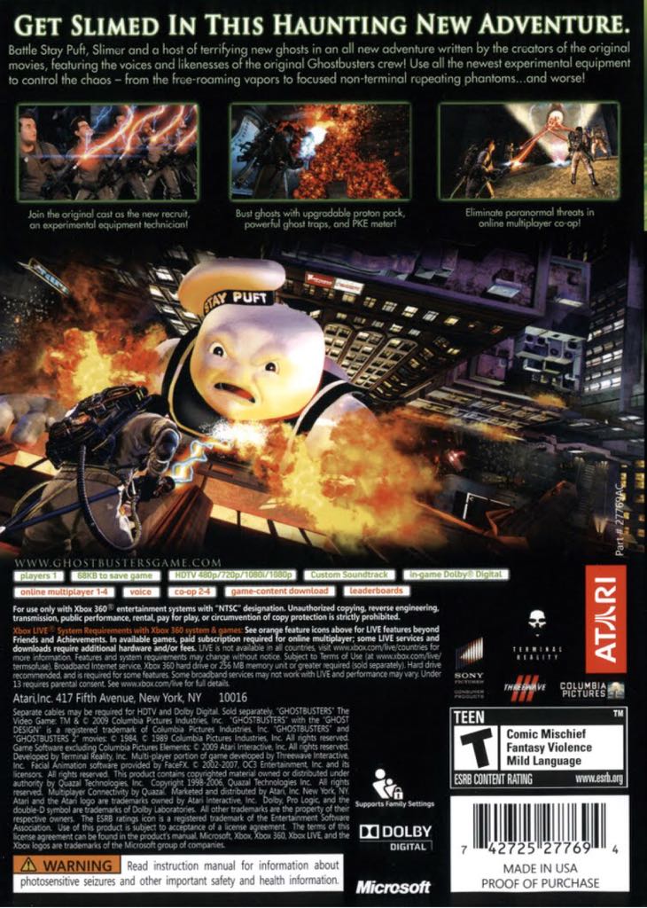 Ghostbusters: The Video Game - Valve Steam (Atari - 1) video game collectible - Main Image 2