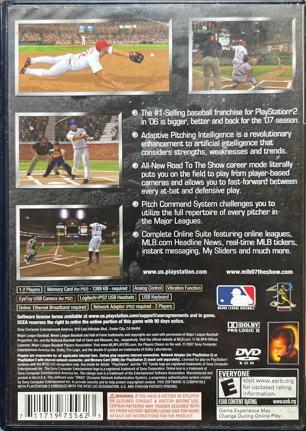 Mlb 07 The Show - Sony PlayStation 2 (PS2) (Sony Computer Entertainment - 2) video game collectible [Barcode 711719755623] - Main Image 2
