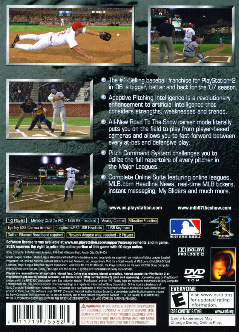 MLB 07: The Show - Sony PlayStation 2 (PS2) (SCEA - 2) video game collectible - Main Image 2