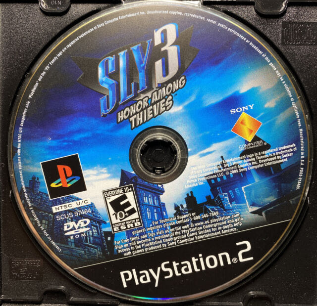 Sly 3: Honor Among Thieves (trade) - Sony PlayStation 2 (PS2) (SCEA - 2) video game collectible [Barcode 0711719746423] - Main Image 3