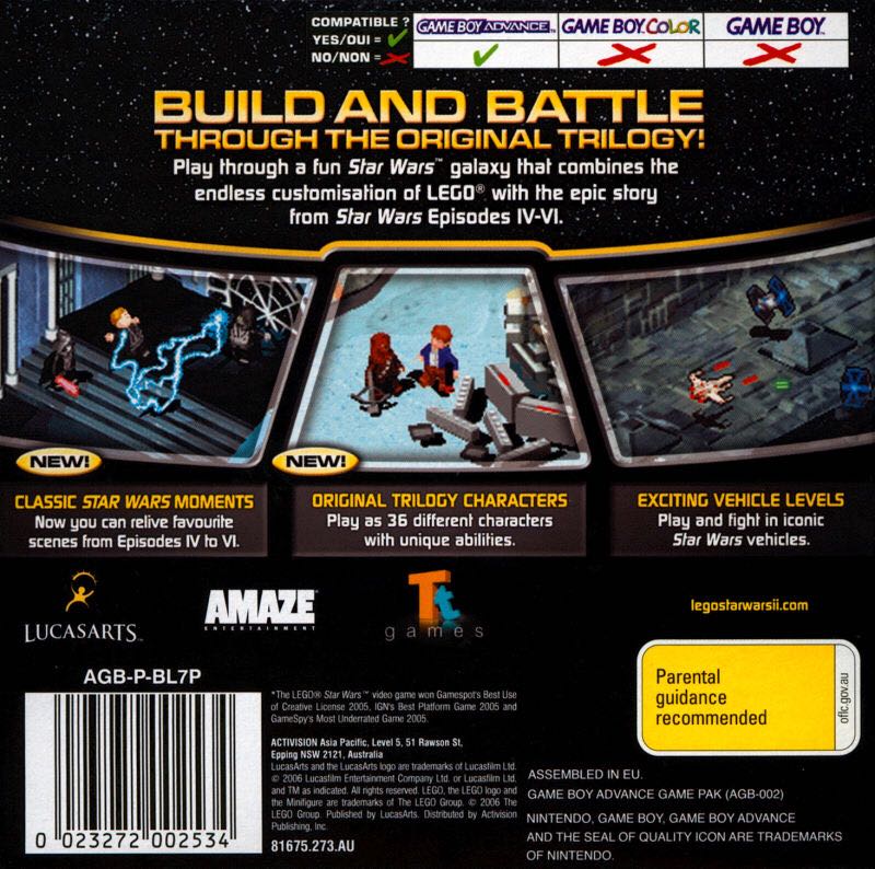 Lego Star Wars 2: Original Trilogy - Nintendo Game Boy Advance (GBA) (Lucas Arts) video game collectible [Barcode 023272002480] - Main Image 2