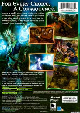 Fable - Microsoft Xbox (Microsoft Game Studios - 1) video game collectible [Barcode 805529493346] - Main Image 2