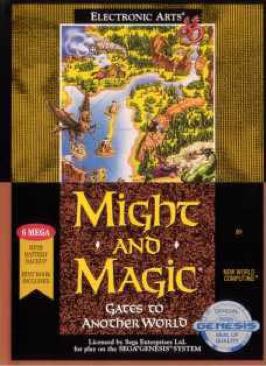 Might and Magic: Gates to Another World - Sega Genesis (Mega Drive) (Electronic Arts - 1) video game collectible [Barcode 0014633070316] - Main Image 1