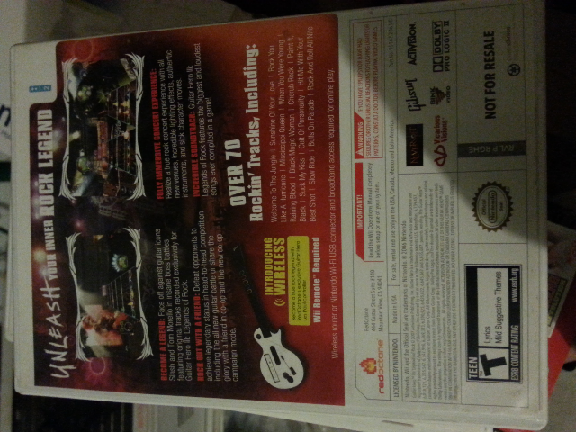 Guitar Hero 3 Legends Of Rock - Nintendo Wii (Activision) video game collectible - Main Image 2