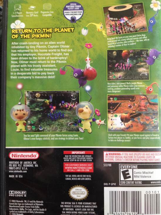 Pikmin 2 - Nintendo GameCube (Nintendo - 1-2) video game collectible [Barcode 045496961220] - Main Image 2