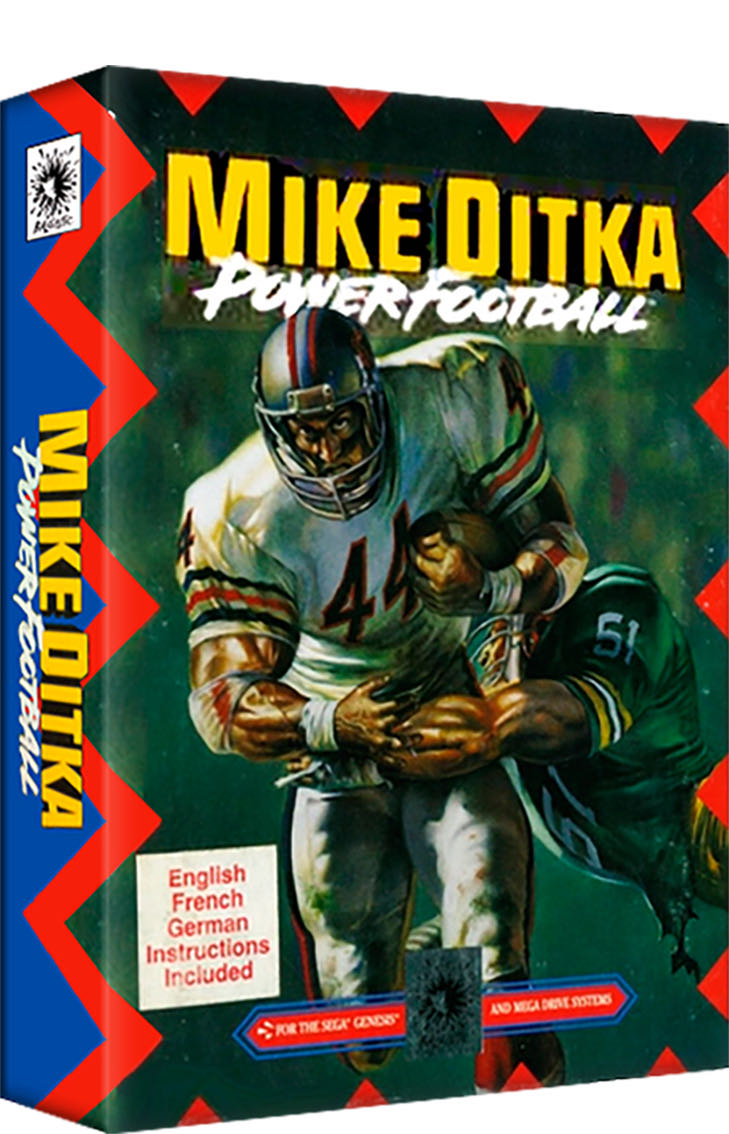 Mike Ditka Power Football (Video Game Classics) - Sega Genesis (Mega Drive) (Ballistic - 1-2) video game collectible [Barcode 015605031038] - Main Image 2