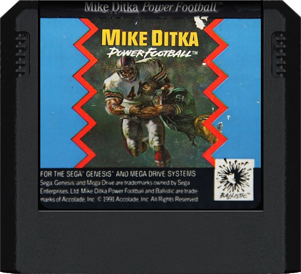 Mike Ditka Power Football (Video Game Classics) - Sega Genesis (Mega Drive) (Ballistic - 1-2) video game collectible [Barcode 015605031038] - Main Image 4